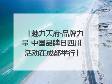 魅力天府·品牌力量 中国品牌日四川活动在成都举行