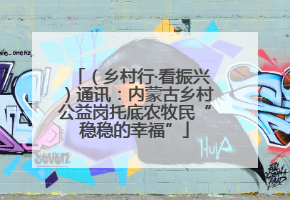 （乡村行·看振兴）通讯：内蒙古乡村公益岗托底农牧民“稳稳的幸福”