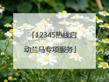 12345热线启动兰马专项服务