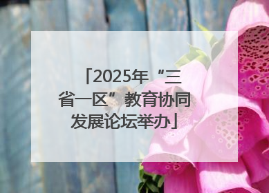 2025年“三省一区”教育协同发展论坛举办