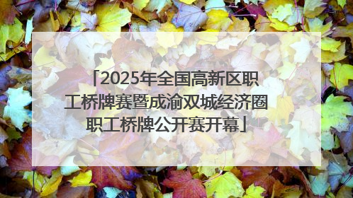 2025年全国高新区职工桥牌赛暨成渝双城经济圈职工桥牌公开赛开幕