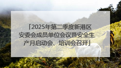 2025年第二季度新港区安委会成员单位会议暨安全生产月启动会、培训会召开