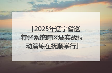 2025年辽宁省巡特警系统跨区域实战拉动演练在抚顺举行