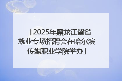2025年黑龙江留省就业专场招聘会在哈尔滨传媒职业学院举办
