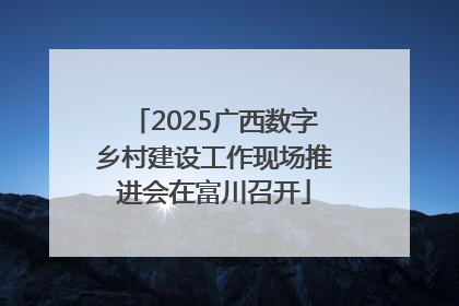 2025广西数字乡村建设工作现场推进会在富川召开