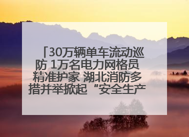 30万辆单车流动巡防 1万名电力网格员精准护家 湖北消防多措并举掀起“安全生产月”宣传热潮