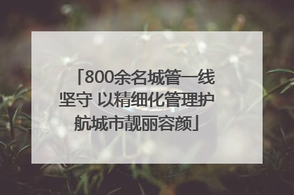 800余名城管一线坚守 以精细化管理护航城市靓丽容颜
