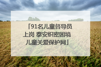 91名儿童督导员上岗 泰安织密困境儿童关爱保护网
