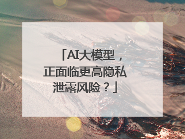 AI大模型，正面临更高隐私泄露风险？